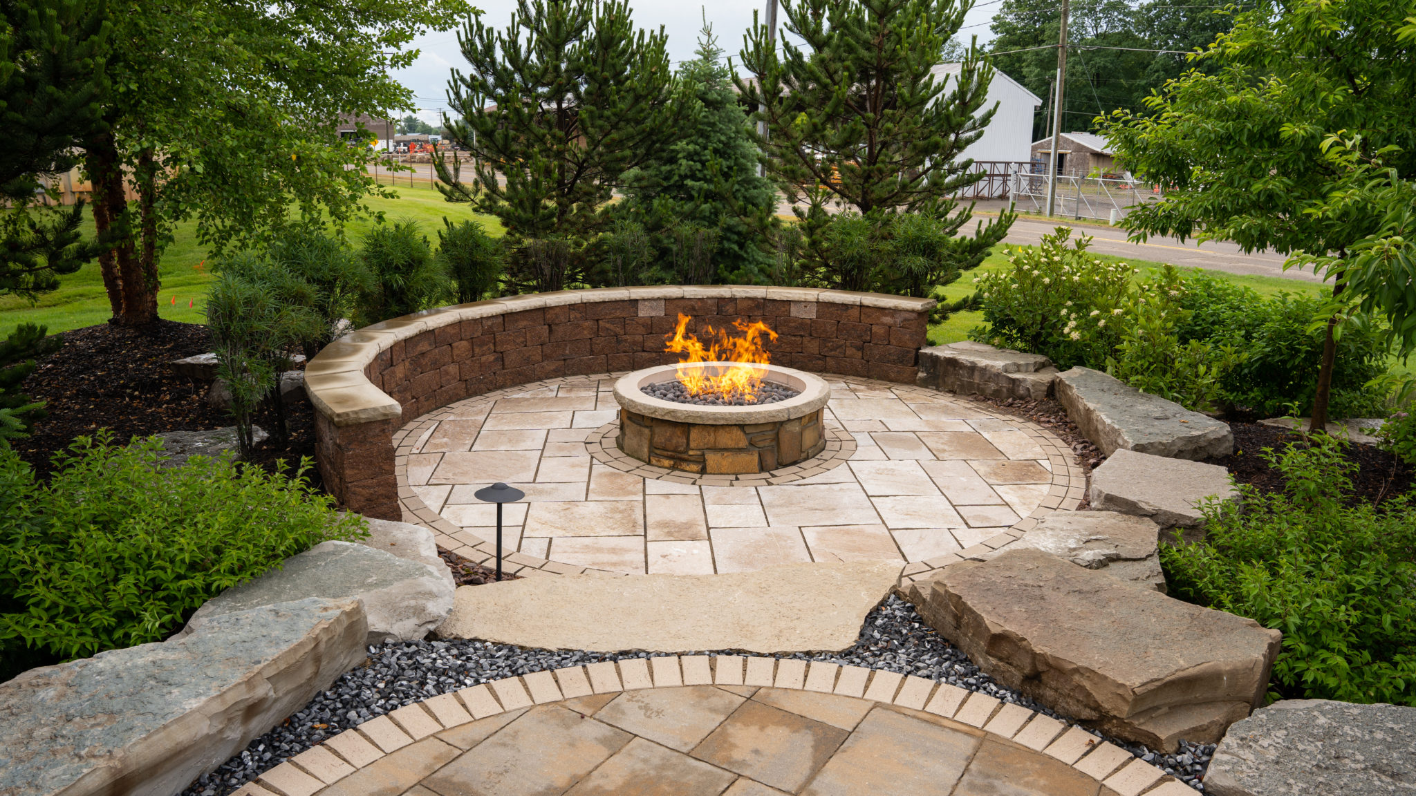 View hardscaping project in Glastonbury